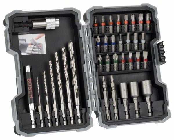 Bosch - Spissett for skrutrekker og bor - for tre - 35 deler