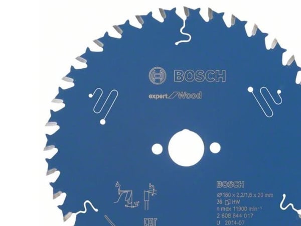 Bosch RUNDSAVKLINGE 160X20X2,2MM 36T EXP WOOD