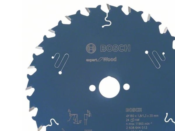 Bosch Expert for Wood - Sirkelformet sagblad - for tre - 160 mm - 24 tenner