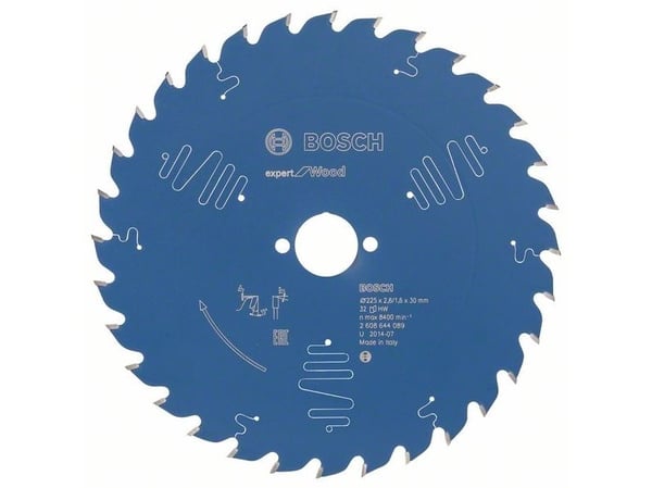 Bosch RUNDSAVKLINGE 225X30X2,6MM 32 T EXP WOOD