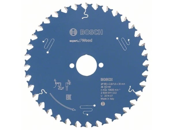 Bosch RUNDSAVKLINGE 180X30X2,6MM 36T EXP WOOD Bosch RUNDSAVKLINGE 180X30X2,6MM 36T EXP WOOD