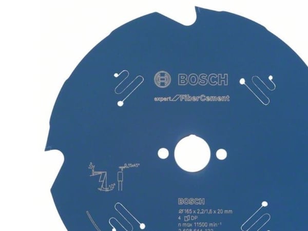 Bosch RUNDSAVKL 165X20X2,2MM 4T EXP FIBER CEME