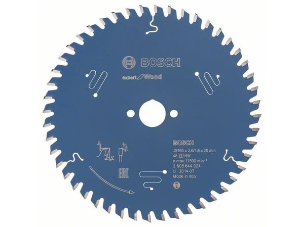 Bosch RUNDSAVKLINGE 165X20X2,6MM 48T EXP WOOD RUNDSAVKLINGE 165X20X2,6MM 48T EXP WOOD