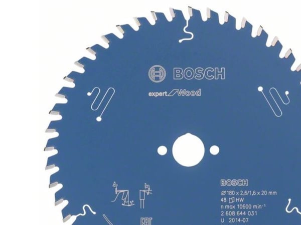 Bosch Expert for Wood - Sirkelformet sagblad - for tre - 180 mm - 48 tenner