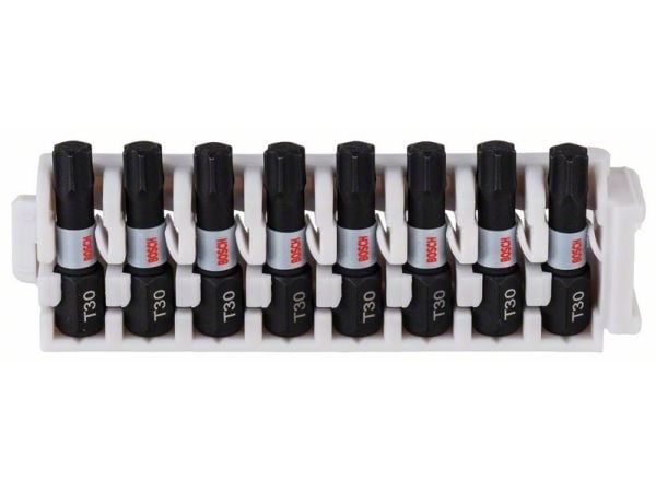 Bosch-tilbehør 2608522382 slagbits-sett Impact Control, 8 deler, med T30, 25 mm