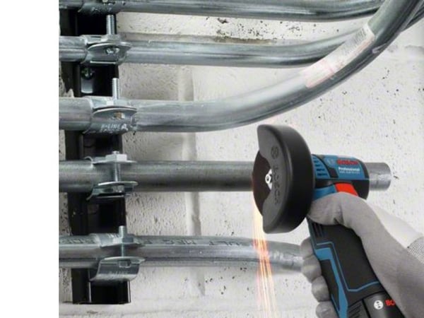 Bosch vinkelsliber GWS 12V-76, 2 x 12 V/3,0 Ah