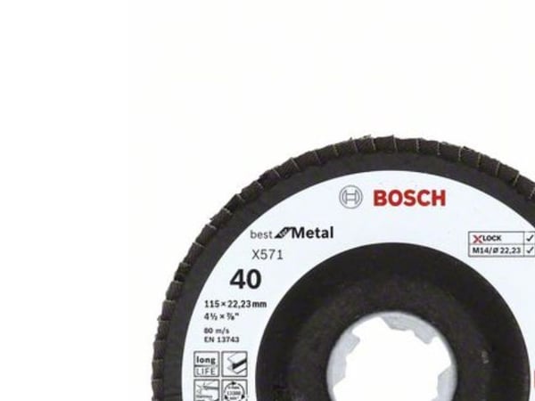 Bosch tilbehør 2608619197 f aseslibeskive Ø 115 mm korn 40 1 stk