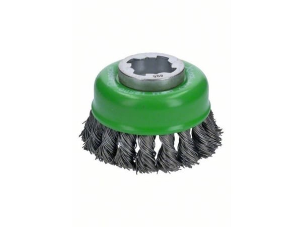 Bosch heavy for Inox - Trådkoppbørste - for aluminium, rustfritt stål, ikke-jernholdig metall - 75 mm - X-LOCK - M14
