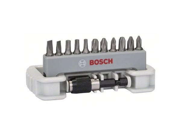 Bosch Accessories 2608522130 bitsats 12 delar spår, korsspår Phillips, Pozidriv, invändig Torx-kryss (TX)