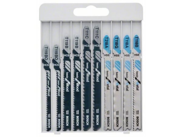 Bosch Sticksågbladssats TRÄ/METALL BASIC 10 st