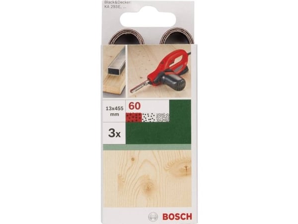 Bosch slipestrimler 2609256238 kornstørrelse 60 (L x B) 455 x 13 mm, 3 stk