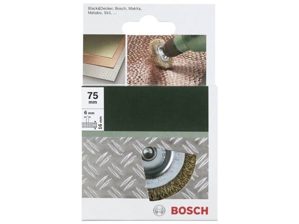 Bosch HEAD BRUSH WELDED BRASS Ø75MM 6MM 6MM