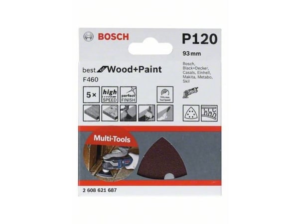 Bosch SLIBEBLAD DELTA BFWP 93MM K180 5STK K180 5STK