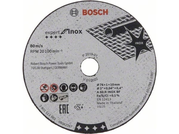 Bosch LEIKKUUSAKSET EXP INOX 76X1X10MM 5 KPL 5 KPL