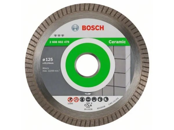 Bosch DIAMANTSKÆRESKIVE GRES 125X22,2MM BEST
