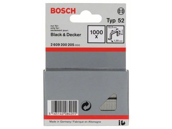 Bosch KLIPPE TYPE 52 8MM 1000 STK
