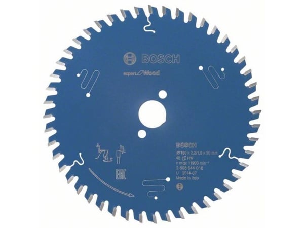 Bosch Expert for Wood - Sirkelformet sagblad - for tre - 160 mm - 48 tenner