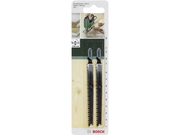 Bosch tilbehør 2609256727 stikksagblad HCS, T 234 X 2 stk
