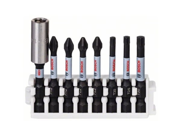Bosch BITSSET IMPACT PH-PZ-TX 50MM STHOLD 8ST