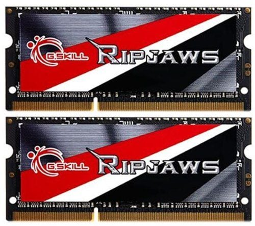 G.Skill Ripjaws F3-1600C11D-8GRSL - DDR3L - sett - 8 GB: 2 x 4 GB - SO DIMM 204-pin - 1600 MHz / PC3-12800 - CL11 - 1.35 V - ikke-bufret - ikke-ECC