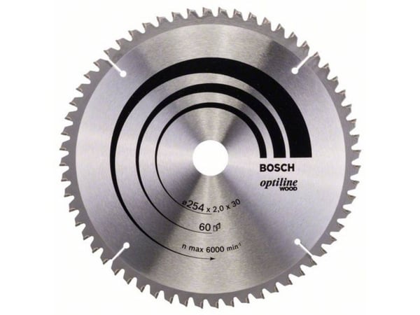 Bosch RUNDSAVKLINGE 254X30MM 60T -5GR TRÆ