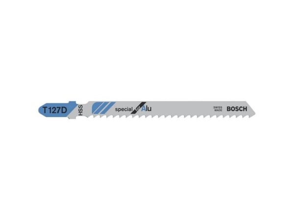 Bosch Special for Alu T 127 D - Stikksagblad - for blikk, rør, profiles, aluminium, plast forsterket med glassfiber, epoksy - 5 deler - T-skaft - l...