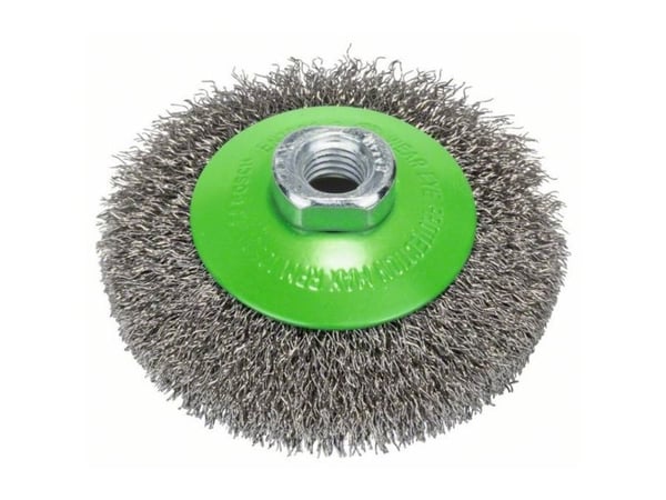 Bosch KONUSBØRSTE BØLGET 100MM INOX M14