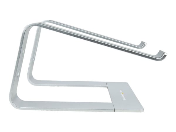 Startech Laptop Stand for Desk, 5kg/11lb, Aluminum, Silver, Ergonomic - Notebookstativ - 13" - 17" - sølv