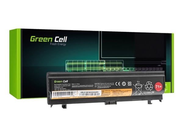 Green Cell - Batteri til bærbar PC - litiumion - 6-cellers - 4400 mAh - for Lenovo ThinkPad L560 20F1, 20F2; L570 20J8, 20J9, 20JQ, 20JR