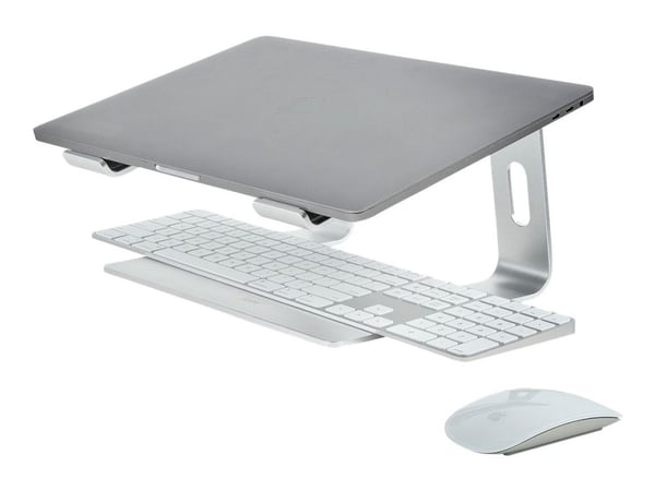 StarTech.com Laptop Stand for Desk, 5kg/11lb, Aluminum, Silver, Ergonomic - Ställ för bärbar dator - 13" - 17" - silver