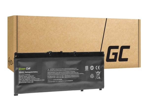 Green Cell - Batteri til bærbar PC (tilsvarer: HP SR04XL) - litiumpolymer - 4-cellers - 3500 mAh - svart - for OMEN by HP Laptop 15, 17