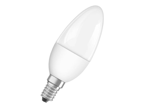 OSRAM LED SUPERSTAR - LED-lyspære - form: B35 - mattslipt finish - E14 - 4.9 W (ekvivalent 40 W) - klasse F - varmt hvitt lys - 2700 K