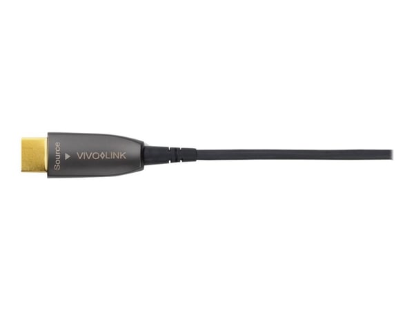 VivoLink Pro - High Speed - HDMI-kabel - HDMI hann til HDMI hann - 7.5 m - fiberoptisk - svart - formstøpt, 4 K 60 Hz (4096 x 2160) støtte