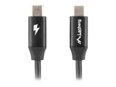 Lanberg CA-CMCM-40CU-0005-BK, 0,5 m, USB C, USB C, USB 2.0, 480 Mbit/s, Musta