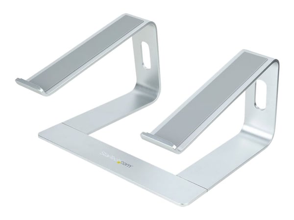 Startech Laptop Stand for Desk, 5kg/11lb, Aluminum, Silver, Ergonomic - Notebookstativ - 13" - 17" - sølv