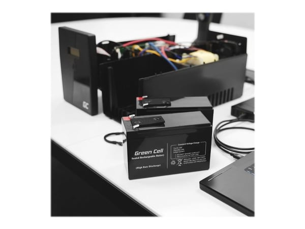 Green Cell - UPS-batteri - 1 x batteri - Sealed Lead Acid (SLA) - 7.2 Ah - svart