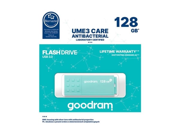 GOODRAM UME3 CARE - USB-flashstasjon - 128 GB - USB 3.0