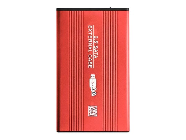 Qoltec - Lagringspakning - 2.5" - SATA 6Gb/s - USB 3.0 - rød