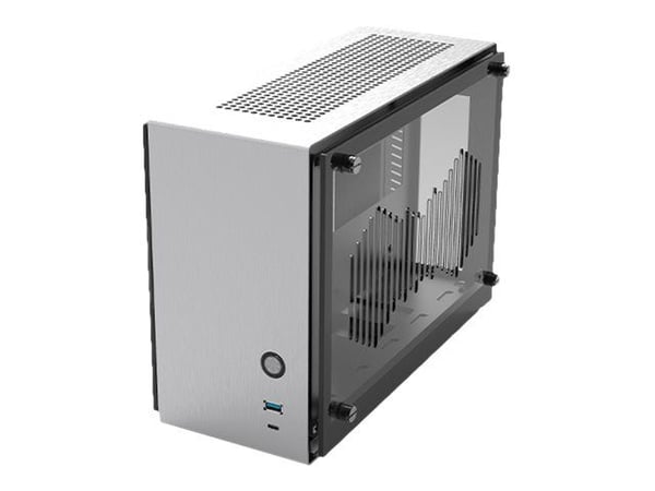 Zalman M2 mini - MT - mini-ITX - sidepanel med vindu (akryl) - ingen strømforsyning (SFX12V) - sølv - USB