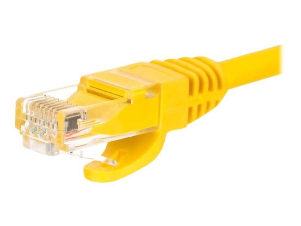 Netrack - Koblingskabel - RJ-45 (hann) til RJ-45 (hann) - UTP - CAT 5e - formstøpt, uten hindringer - gul