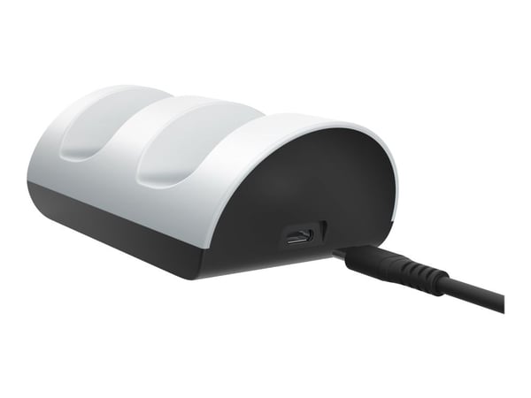 Trust GXT 254 - Ladestativ - 2 utgangskontakter (USB-C) - hvit - for Sony DualSense