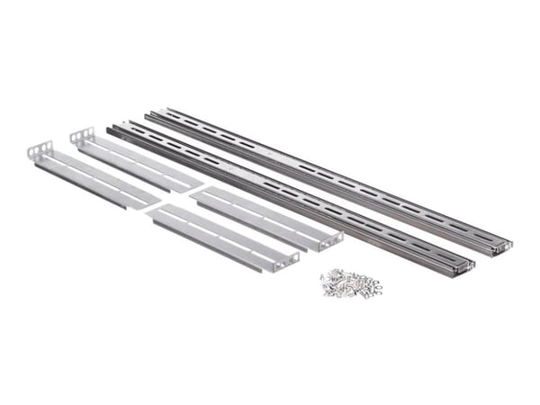 Netrack - Monteringsskinner for rack - sølv - 4U - 19"