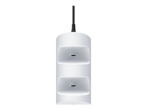 Trust GXT 254 - Ladestativ - 2 utgangskontakter (USB-C) - hvit - for Sony DualSense