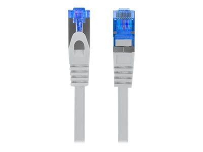 Lanberg - Koblingskabel - RJ-45 (hann) til RJ-45 (hann) - S/FTP - CAT 6a - flertrådet - grå, RAL 7035