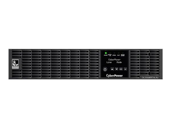 CyberPower OL2200ERTXL2U - UPS (rackmonterbar/ekstern) - AC 200/208/220/230/240 V - 2000 watt - 2200 VA - blysyre - USB, serial - utgangskontakter:...