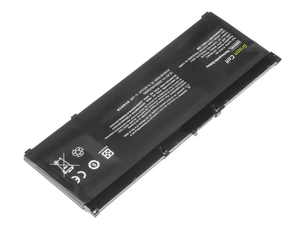 Green Cell - Batteri til bærbar PC (tilsvarer: HP SR04XL) - litiumpolymer - 4-cellers - 3500 mAh - svart - for OMEN by HP Laptop 15, 17