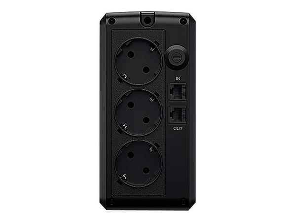CyberPower UT Series UT850EG - UPS - AC 230 V - 425 watt - 850 VA - enkeltfase - USB - utgangskontakter: 3 - svart