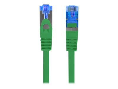 Lanberg - Koblingskabel - RJ-45 (hann) til RJ-45 (hann) - S/FTP - CAT 6a - formstøpt, uten hindringer - grønn, RAL 6024