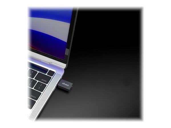 Akasa - USB-sovitin - USB-C (han) til USB Type A (hun) - USB 3.2 Gen 2 - 5 V - 3 A - sort (pakke med 2)
