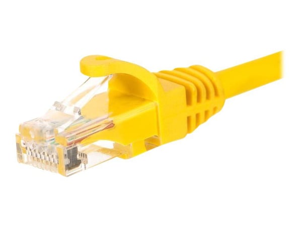 Netrack - Koblingskabel - RJ-45 (hann) til RJ-45 (hann) - UTP - CAT 5e - formstøpt, uten hindringer - gul